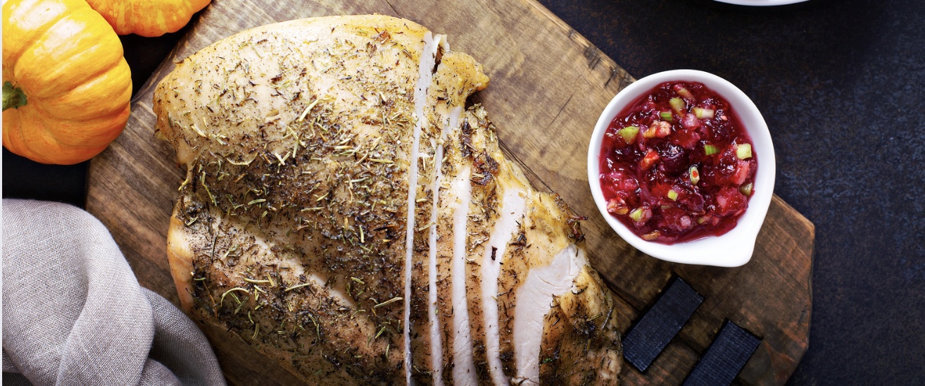 Herb-Roasted Turkey Breast with Lemon and Garlic